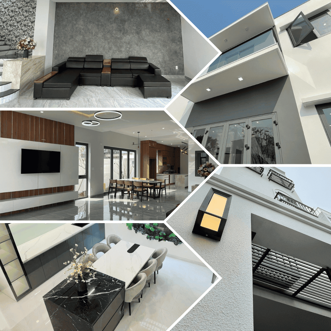 Hình ảnh hoàn thiện mặt tiền, nội thất một số công trình đã bàn giao của Nhà Đẹp Vườn Xinh