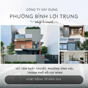 Công xây dựng nhà trọng gói phường Bình Lợi Trung TPHCM
