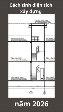 Cách tính diện tích xây dựng năm 2026