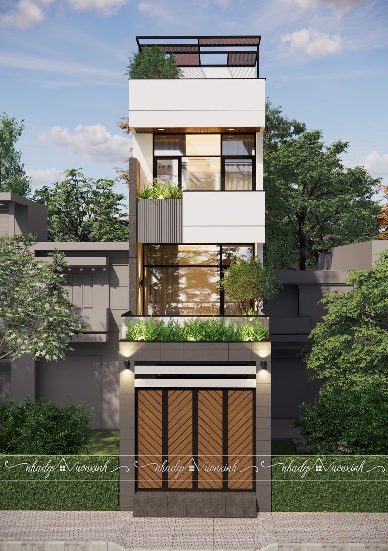 Thiết kế dự án nhà phố 3 tầng + 1 tum Q7 hình 3