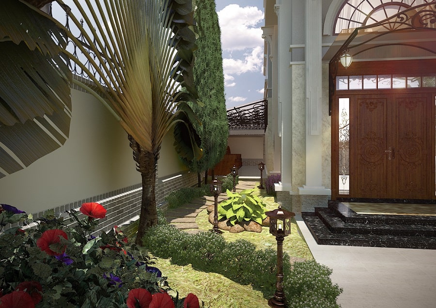 Thiết kế biệt thự phố anh Hoàng hình 5