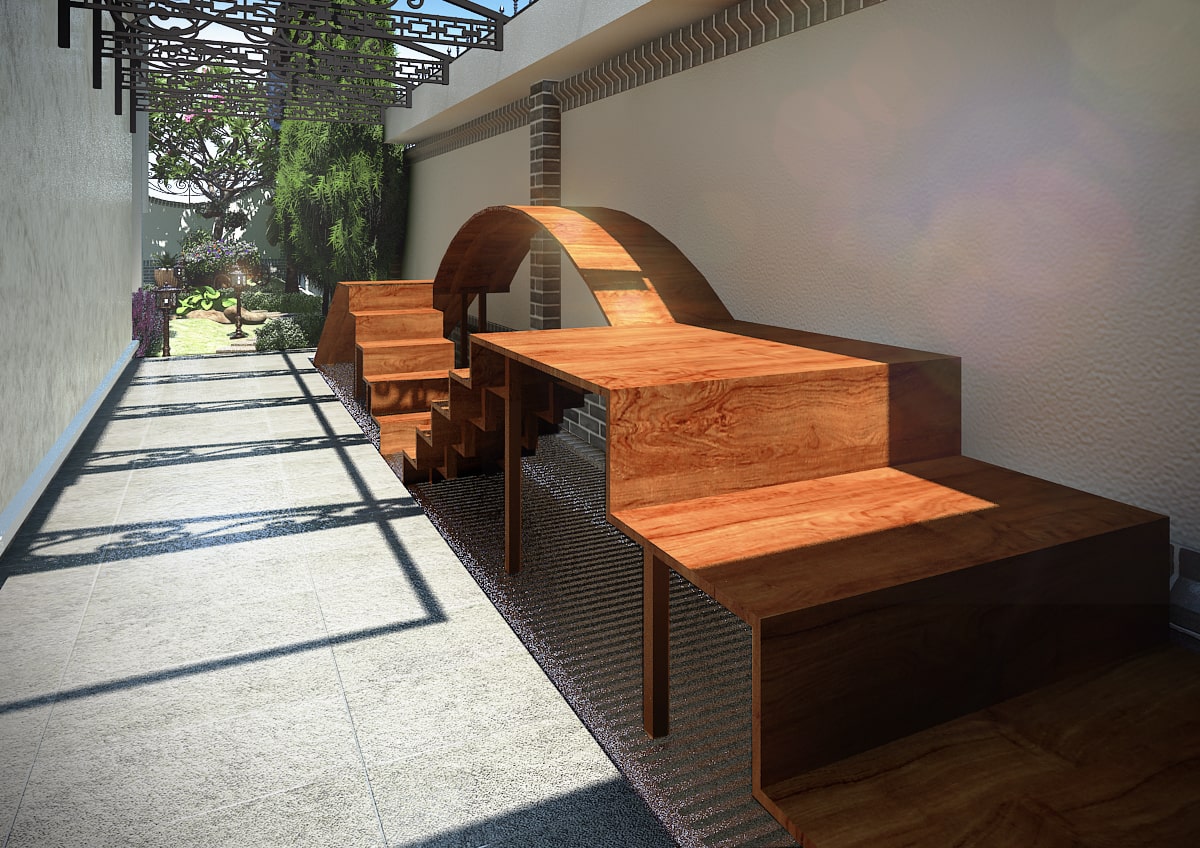 Thiết kế biệt thự phố anh Hoàng hình 4