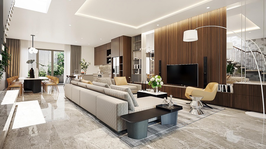 Biệt thự phố nhà bè hình 3