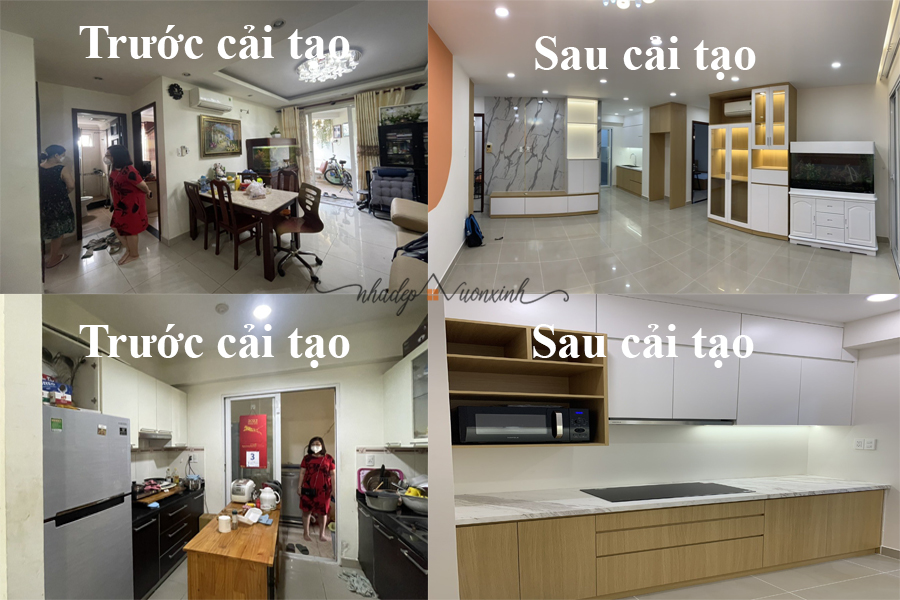 Hình ảnh trước và sau khi cải tạo, sửa chữa nhà tại Thủ Đức