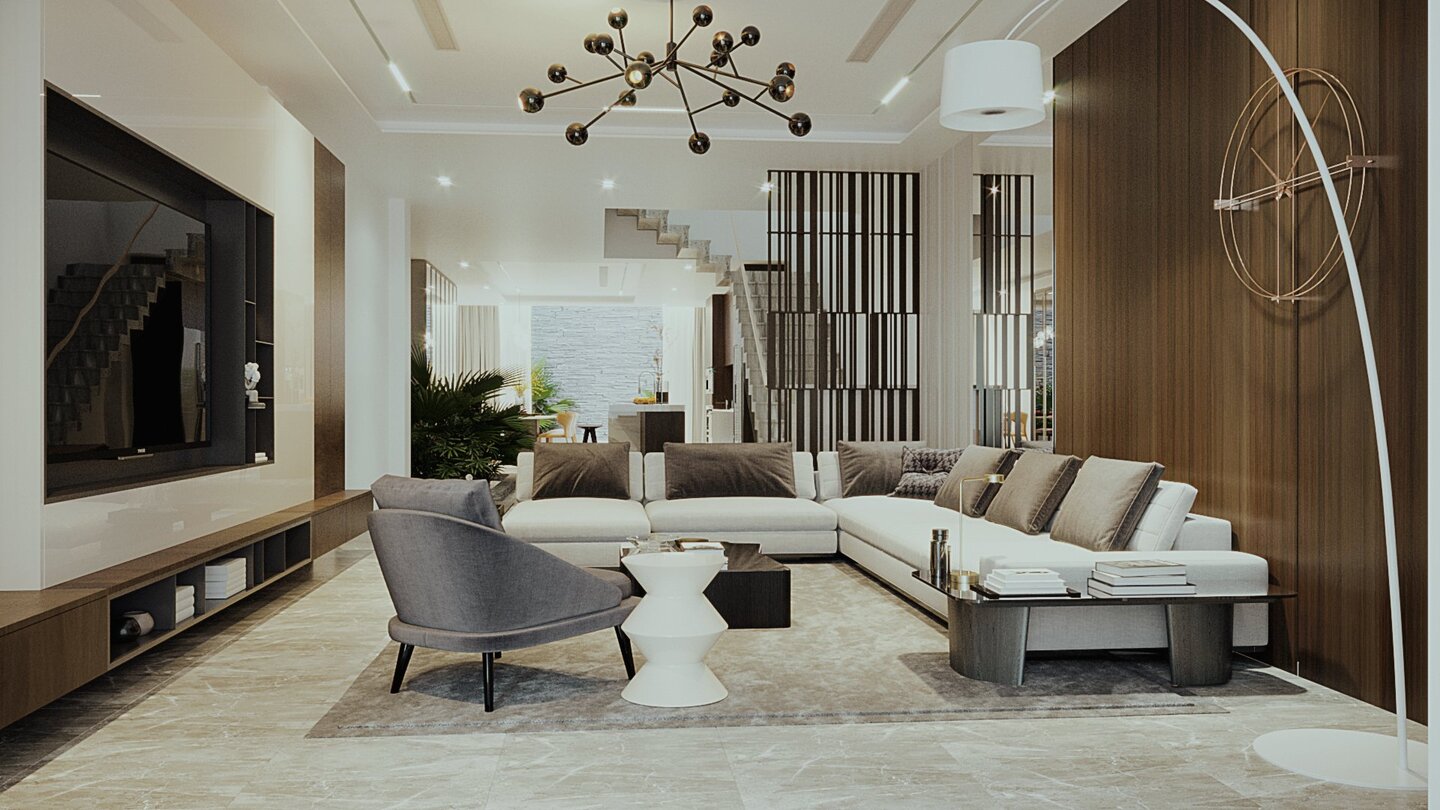Dự án cải tạo nội thất nhà phố 180m2 1 trệt, 1 lửng và 1 lầu hình 14