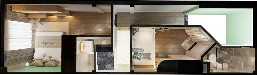 Nhà phố 1 trệt 2 lầu chị Thảo quận 4 hình 3