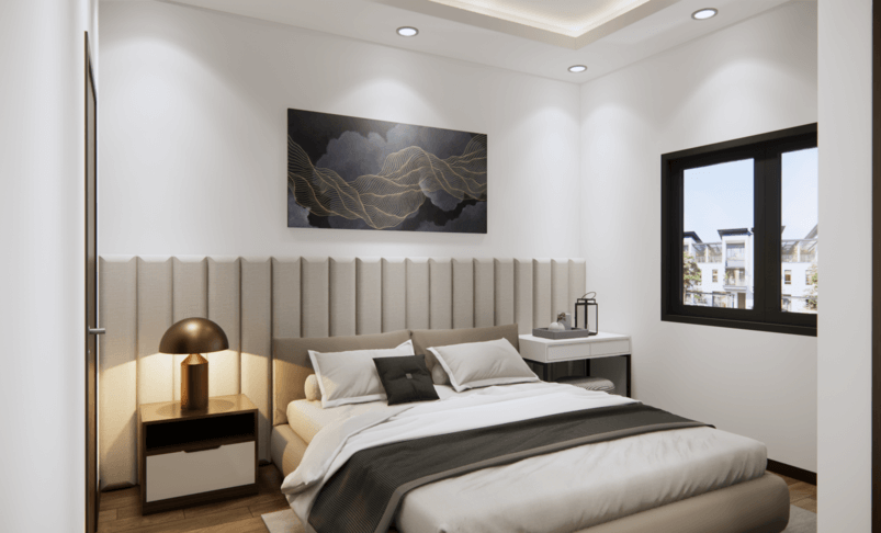 Nhà phố 3 tầng và 1 lửng diện tích 5x15m hình 14