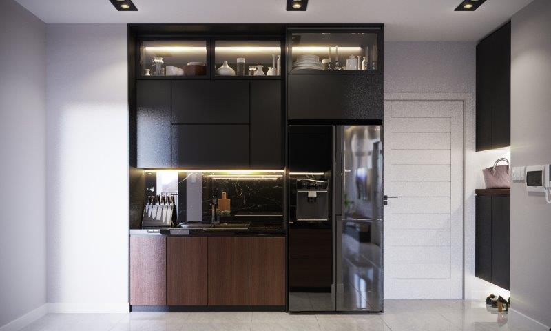 Thiết kế nội thất căn hộ dự án Hà Đô Centrosa 2 phòng ngủ 79m28