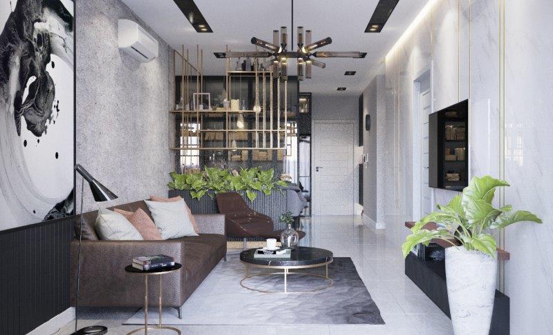 Thiết kế nội thất căn hộ dự án Hà Đô Centrosa 2 phòng ngủ 79m2 6