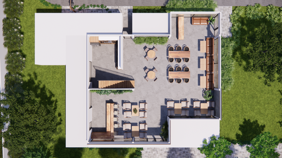 Thiết kế nội thất, cảnh quan nhà hàng homestay Xuân Lộc Đồng Nai hình 4