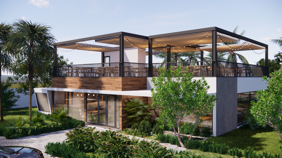 Thiết kế nội thất, cảnh quan nhà hàng homestay Xuân Lộc Đồng Nai hình 1