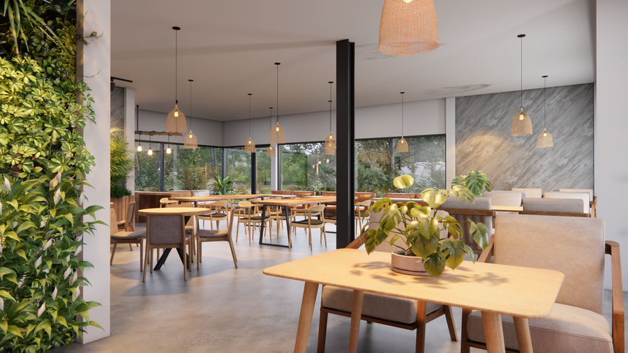 Thiết kế nội thất, cảnh quan nhà hàng homestay Xuân Lộc Đồng Nai hình 13