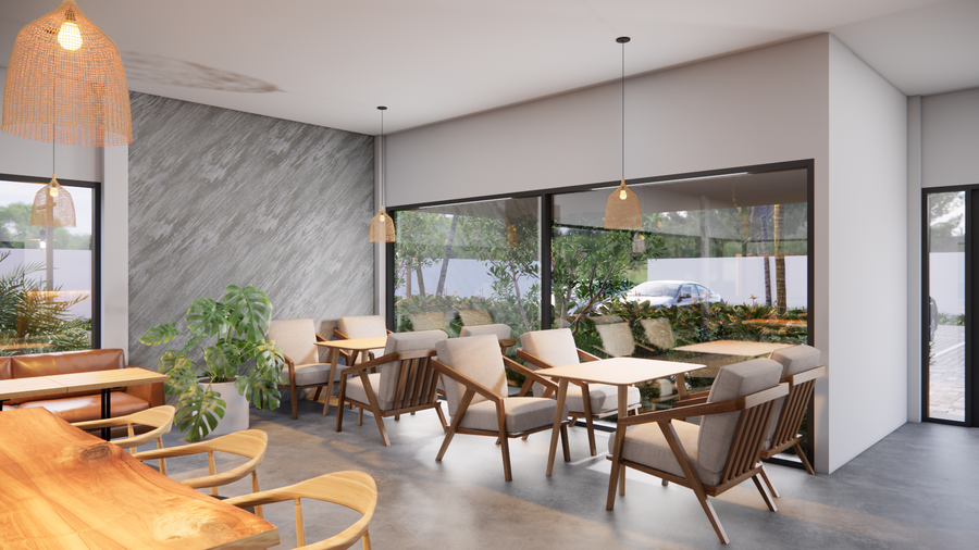 Thiết kế nội thất, cảnh quan nhà hàng homestay Xuân Lộc Đồng Nai hình 10