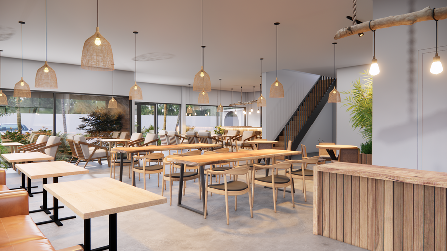 Thiết kế nội thất, cảnh quan nhà hàng homestay Xuân Lộc Đồng Nai hình 9