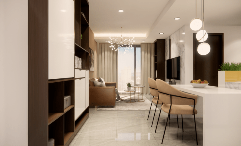 Thiết kế nội thất căn hộ MIDTOWN Phú Mỹ Hưng hình 15