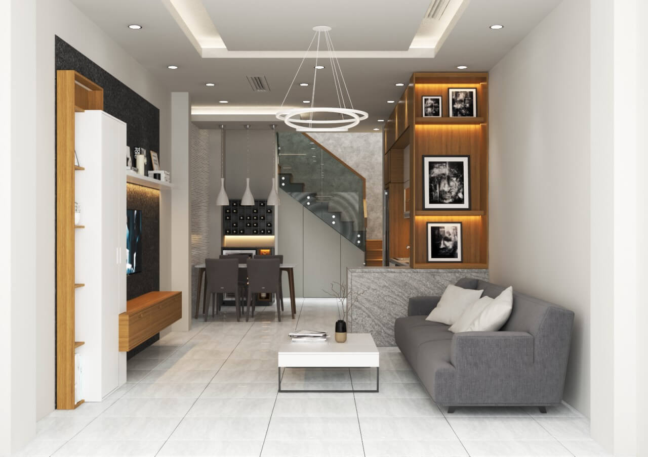 Thiết kế nhà phố Nguyễn Thành Ý hình 2