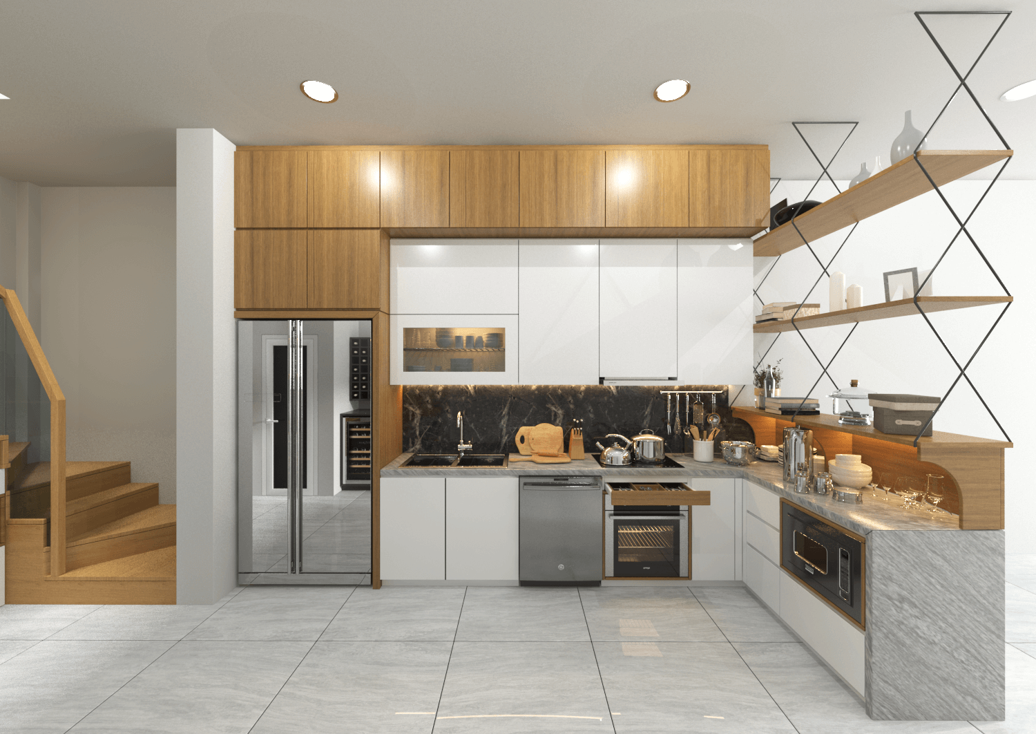Thiết kế nhà phố Nguyễn Thành Ý hình 12