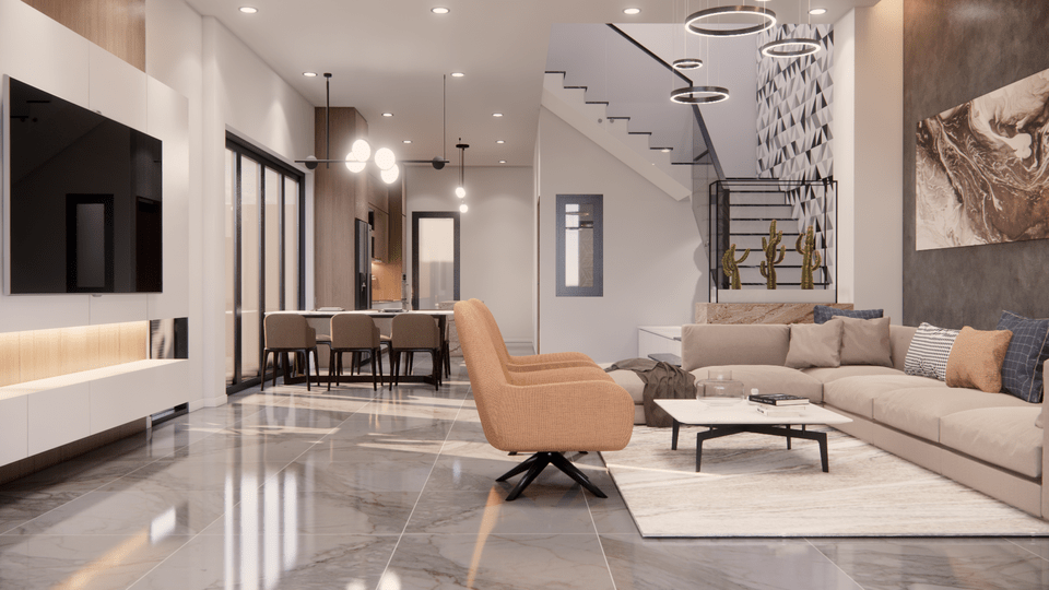 Thiết kế nhà 6x16 phong cách hiện đại hình 8