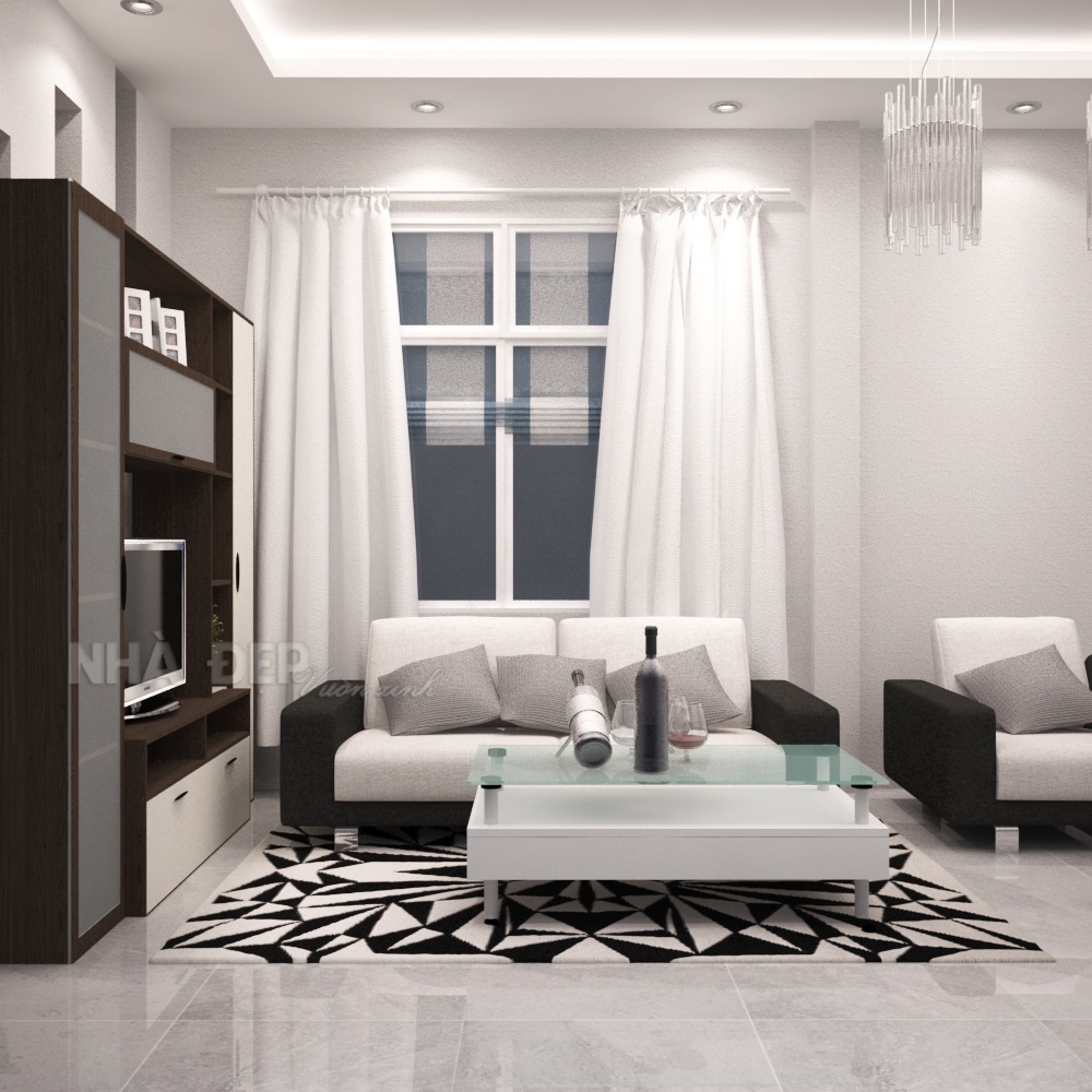 Thiết kế nhà phố 2 tầng Chị Hồng hình 6