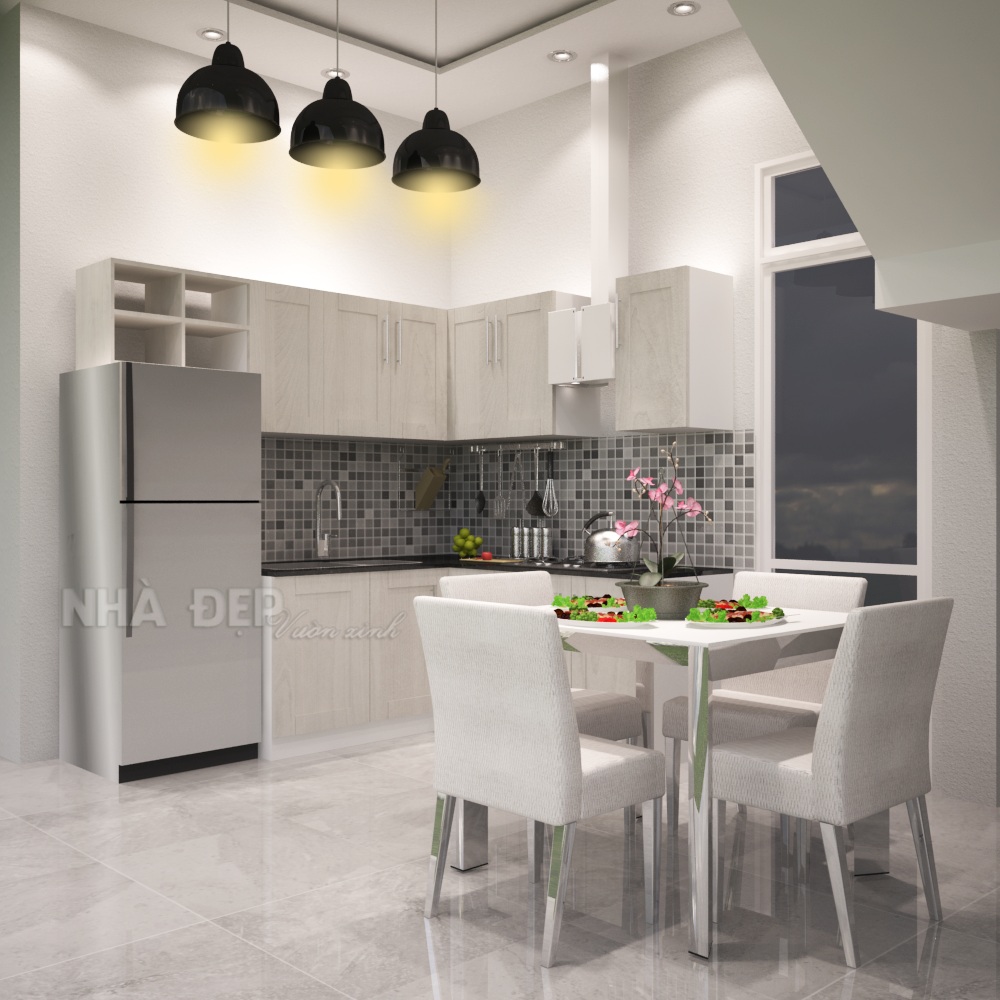 Thiết kế nhà phố 2 tầng Chị Hồng hình 7