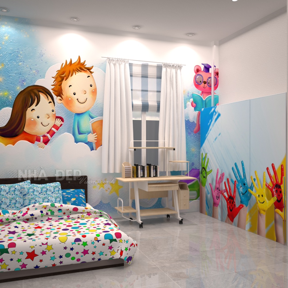 Thiết kế nhà phố 2 tầng Chị Hồng hình 12