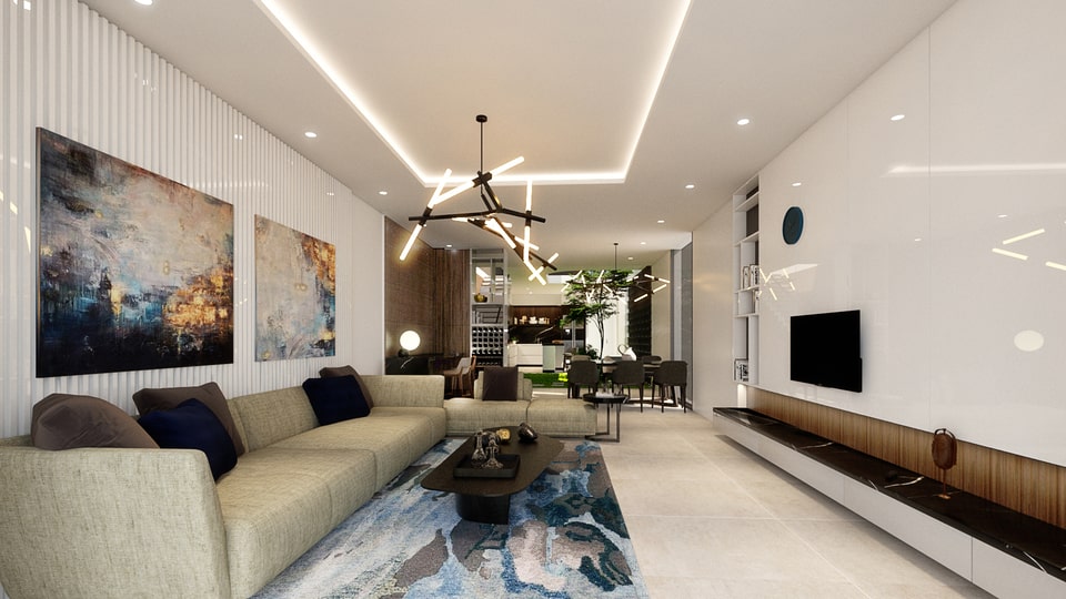 Biệt thự phố 1 trệt 2 lầu hình 3