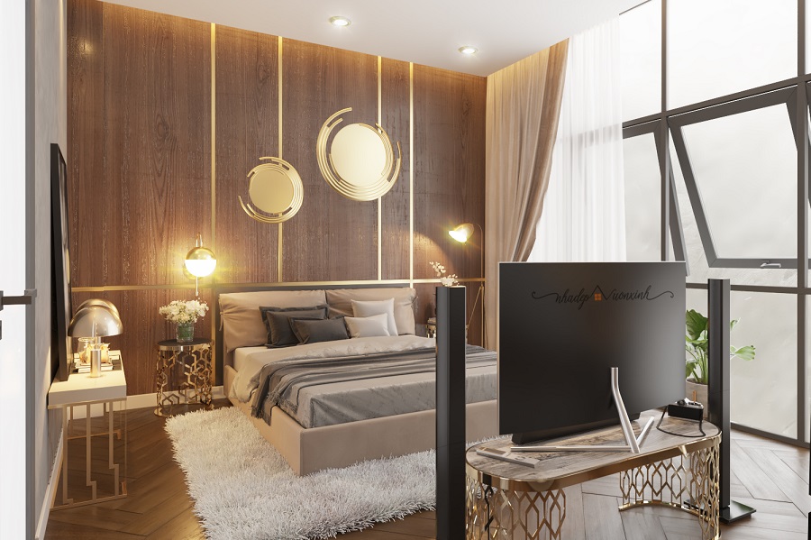Mẫu nhà phố 1 trệt 3 lầu sân thượng hình 3