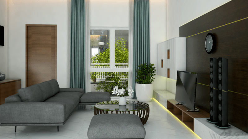 Dự án thiết kế nhà phố 1 trệt 2 lầu cổ điển hình 5