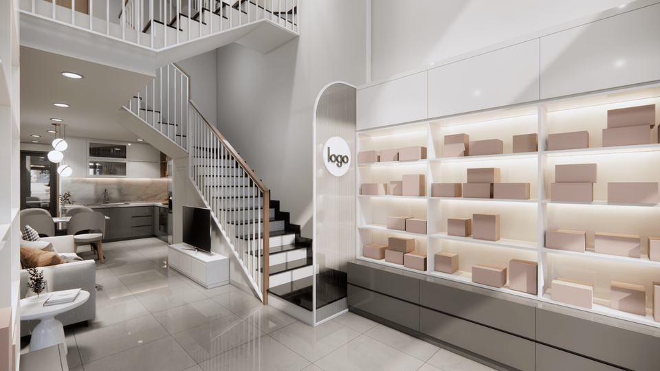 Nhà phố 2 tầng 1 lửng tại quận 8 hình 10