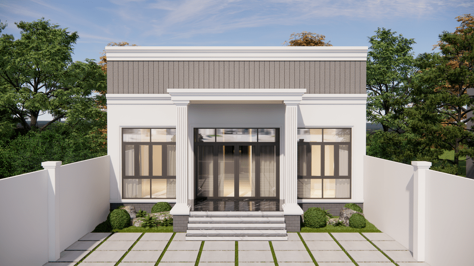 Thiết kế nhà vườn Củ Chi 11x21m2 hình 1