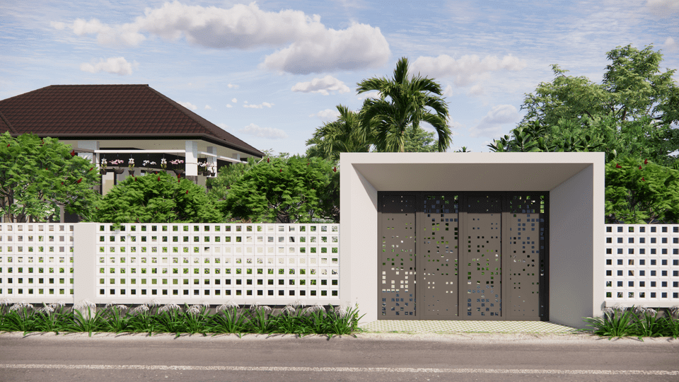 Nhà vườn đất đỏ hình 3