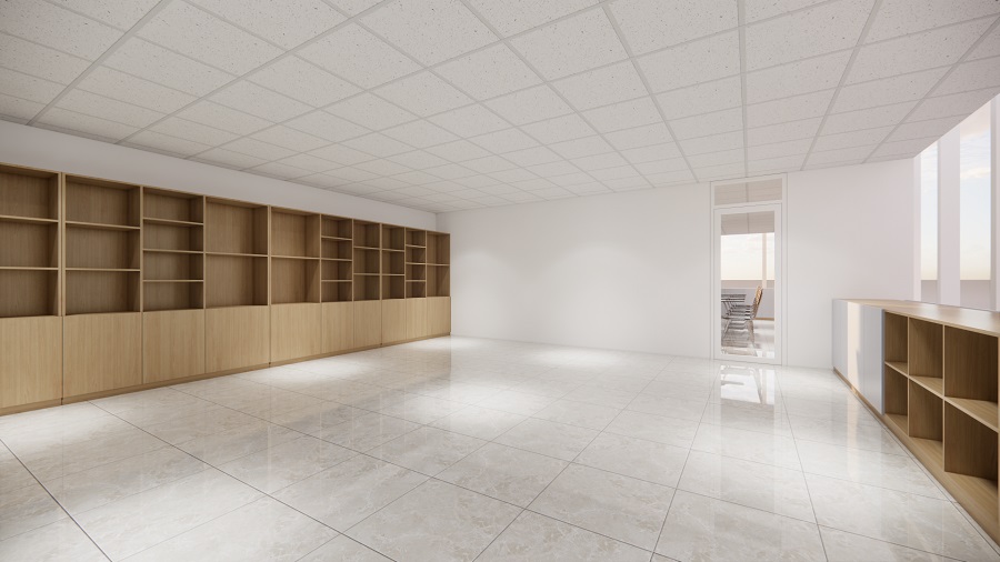 Thiết kế khu giải trí diện tích 600m2 trong tòa nhà văn phòng hình 5