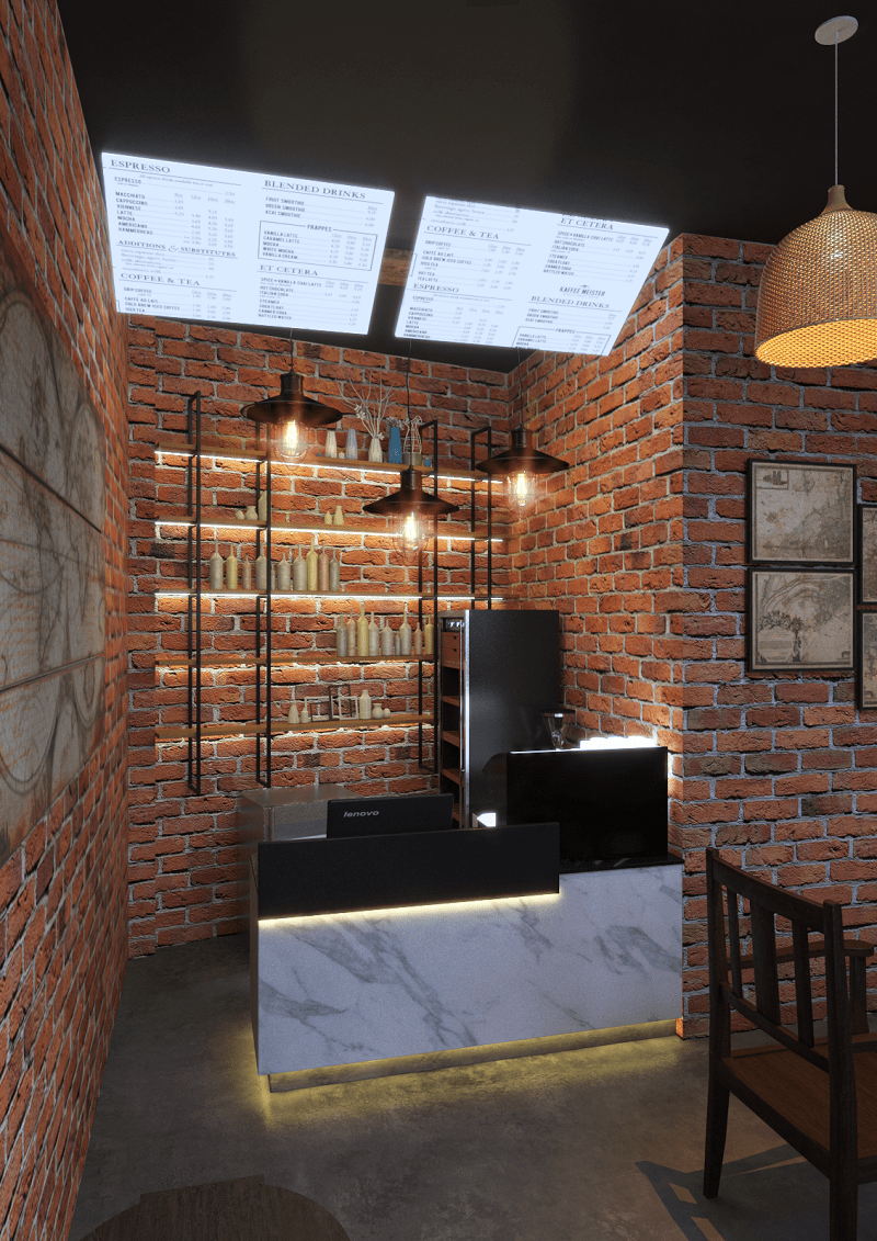 Thiết kế quán cafe Tân Phú hình 2