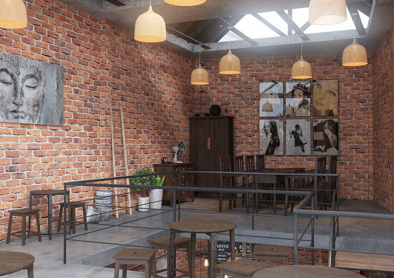 Thiết kế quán cafe Tân Phú hình 3