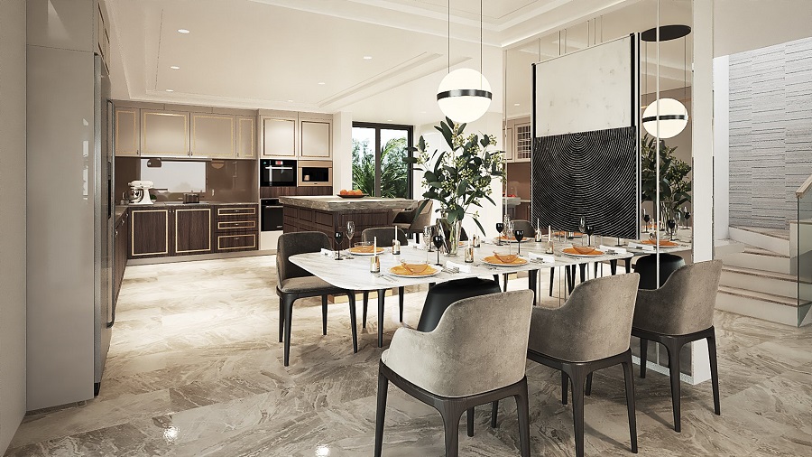 Thiết kế nội ngoại thất dự án Villa Park nội thất hình 9