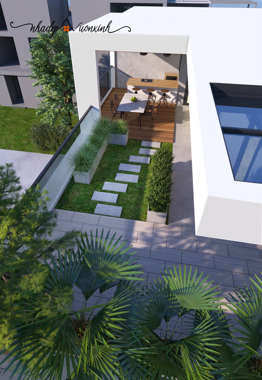 Thiết kế nội ngoại thất dự án Villa Park ngoại thất hình 3