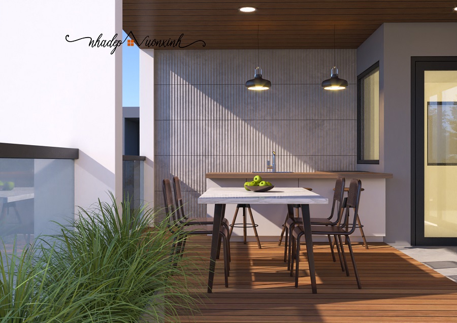 Thiết kế nội ngoại thất dự án Villa Park ngoại thất hình 4