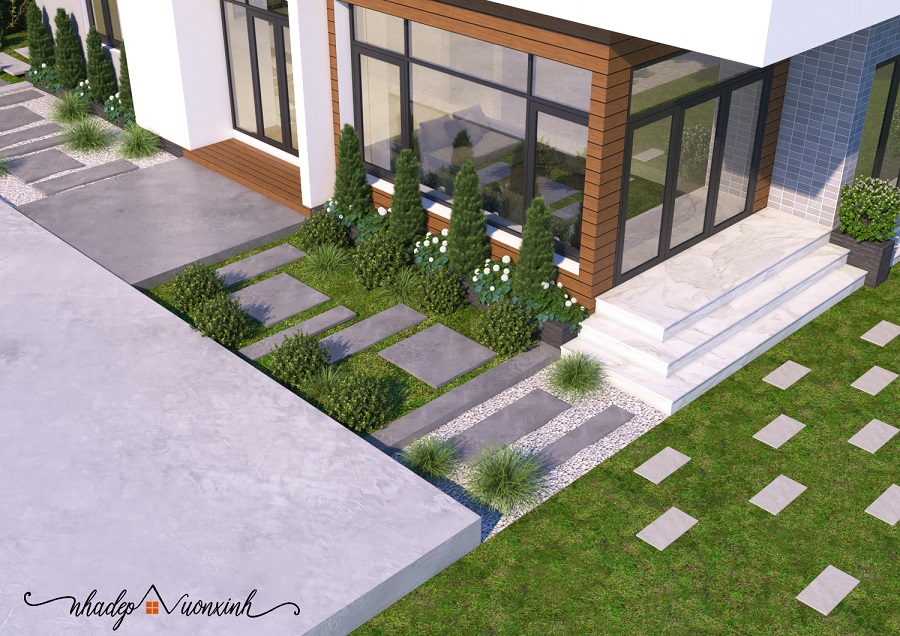 Thiết kế nội ngoại thất dự án Villa Park ngoại thất hình 7