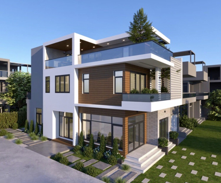 Thiết kế nội ngoại thất dự án Villa Park ngoại thất hình 1